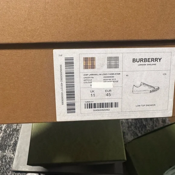 Burberry Low Top Sneakers in Classic Plaid